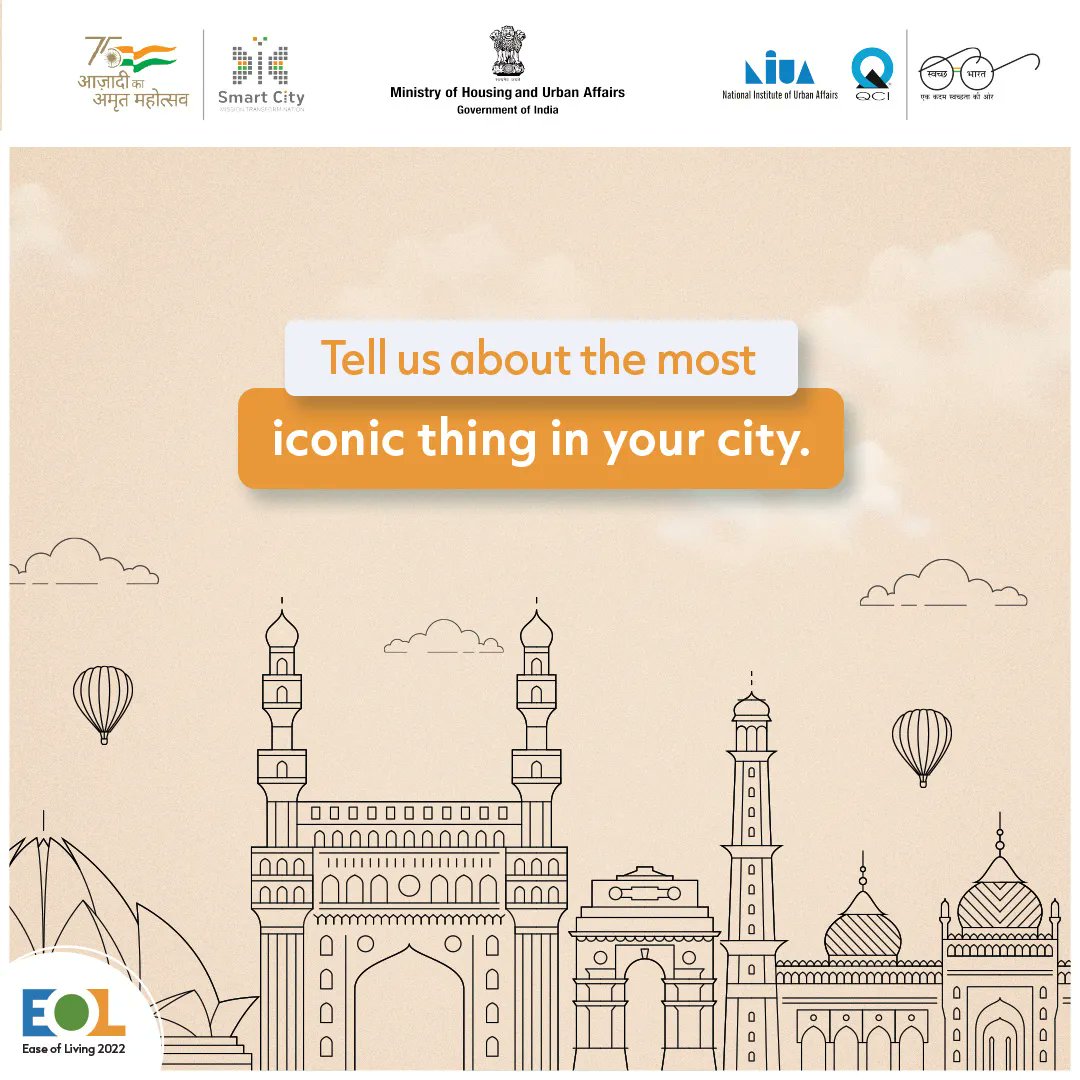 Urban Outcomes Framework (@uof_2022) on Twitter photo Tell us in the comments below
Share your opinion: eol2022.org/citizenfeedback
<a href="/MoHUA_India/">Ministry of Housing and Urban Affairs</a> <a href="/SmartCities_HUA/">Smart Cities Mission</a> <a href="/QualityCouncil/">QCI #qualitymatters</a> <a href="/NIUA_India/">NIUA_India</a> <a href="/mygovindia/">MyGovIndia</a> <a href="/SwachhBharatBot/">Swachh Bharat Tweets</a> <a href="/SwachhBharatGov/">Swachh Bharat Urban</a>
#easeofliving2022 #MyCityMyPride Tell us in the comments below
Share your opinion: eol2022.org/citizenfeedback
<a href="/MoHUA_India/">Ministry of Housing and Urban Affairs</a> <a href="/SmartCities_HUA/">Smart Cities Mission</a> <a href="/QualityCouncil/">QCI #qualitymatters</a> <a href="/NIUA_India/">NIUA_India</a> <a href="/mygovindia/">MyGovIndia</a> <a href="/SwachhBharatBot/">Swachh Bharat Tweets</a> <a href="/SwachhBharatGov/">Swachh Bharat Urban</a>
#easeofliving2022 #MyCityMyPride