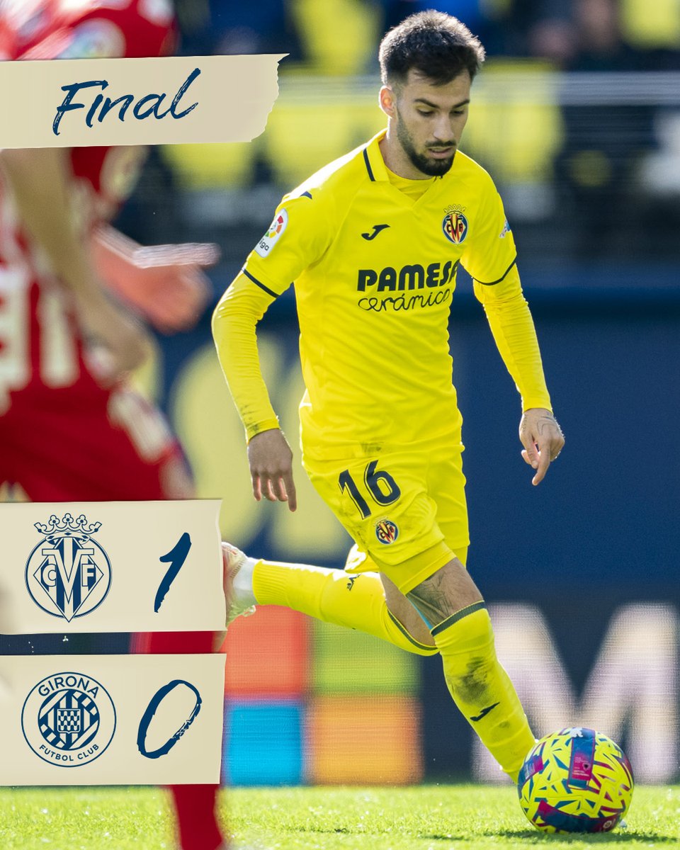 VillarrealCF's tweet photo. ¡FINAL! ¡FINAL! ¡FINAL! ¡FINAL! ¡FINAL! ¡FINAL!

¡YYYYYYYYYYYYYYYYYYYYY ➕3️⃣!

¡LA PELEÓ EL SUBMARINO HASTA EL ÚLTIMO ALIENTO Y SE LLEVA EL TRIUNFO EN LA VISITA DEL GIRONA CON GOL DE @DaniParejo EN LA ÚLTIMA JUGADA!

#VillarrealGirona https://t.co/n6zTlFh2pU