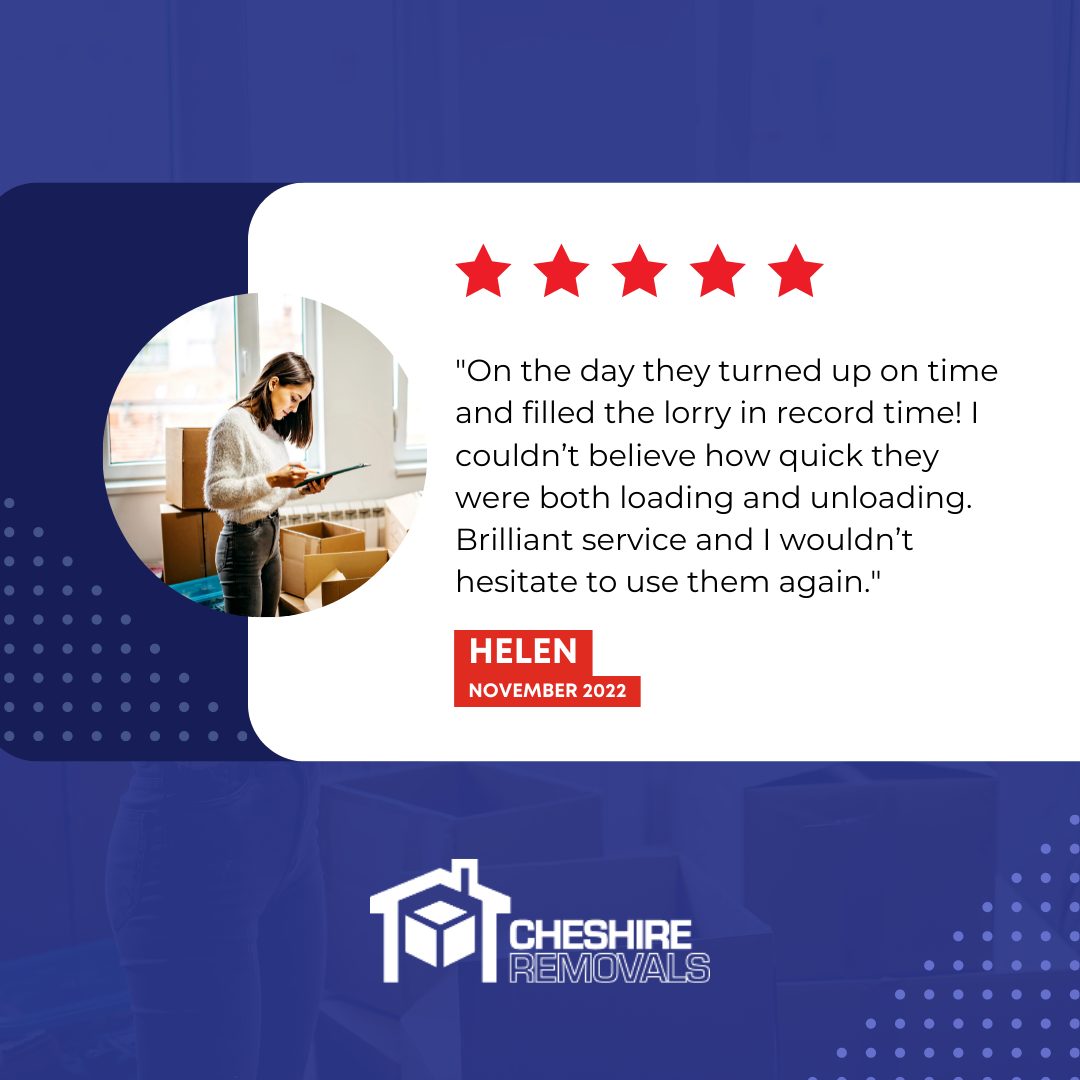 We always love to read reviews like this from our valued clients. If you want to see how we could make your move a breeze, get in touch 👉 cheshire-removals.co.uk or call us on 0161 476 2873 #CheshireRemovals #CheshireStorage #removalscompany