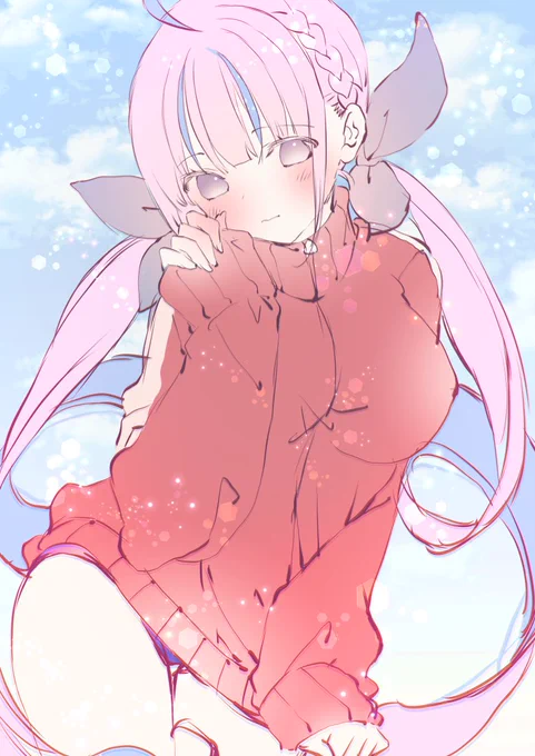 お題箱から、あくたんジャージ+ブルマ(*˘︶˘*).。.:*構図ラフ(*˘︶˘*).。.:* 