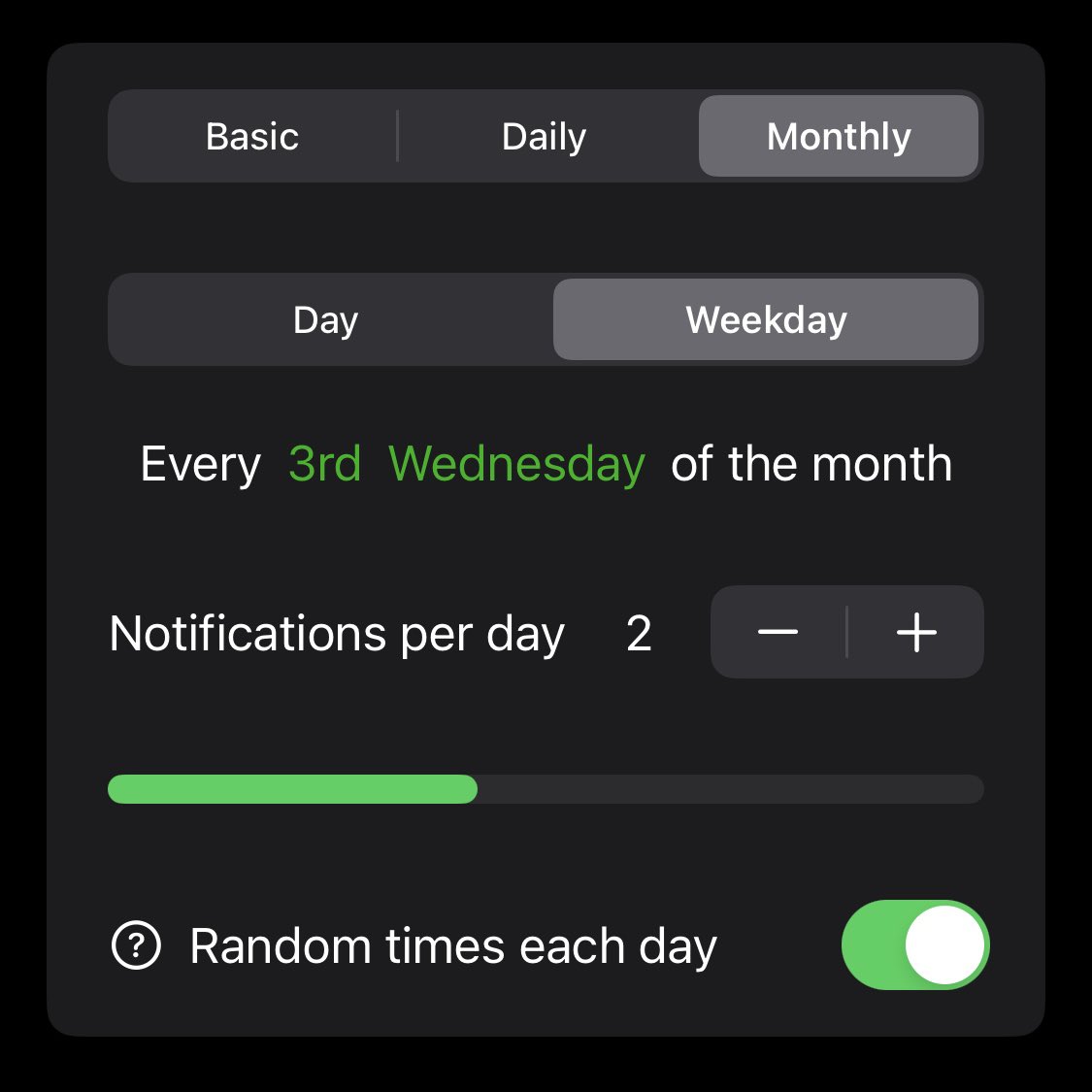 randominder_app's tweet photo. New version of #Randominder on TestFlight where you can create up to 12 times as many reminders! Try it out and let me know what you think: https://t.co/df5JM1mAXI

#iOS #TestFlight #iosdev https://t.co/3ONajdGmZL