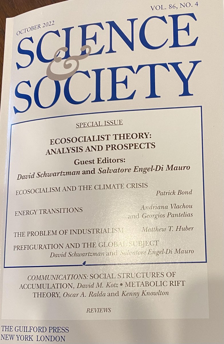 Raju J Das (@rajujdas) on Twitter photo This is a very important conversation on capitalism and the environment in <a href="/SciSocJournal/">Science & Society</a>, which is the world's longest continuously published journal of Marxist scholarship, in any language.
scienceandsociety.com/current.pdf This is a very important conversation on capitalism and the environment in <a href="/SciSocJournal/">Science & Society</a>, which is the world's longest continuously published journal of Marxist scholarship, in any language.
scienceandsociety.com/current.pdf