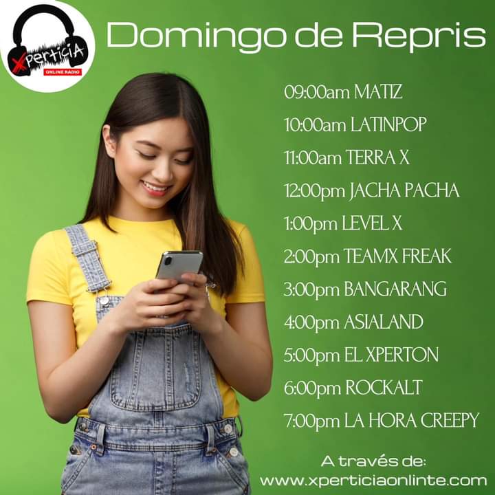 XperticiaOnline's tweet photo. 🟢DISFRUTA DEL DOMINGO DE REPRIS! 🔊 A través de: https://t.co/qu4huAu5Zv
📱O descarga nuestra aplicación “Radio Xperticia” disponible en Play Store.
#XperticiaOnlineRadio
#SintoniaCreativa #RadioOnline #Repris #ProgramasRadio #Domingo #FelizDomingo https://t.co/M4FsRXmdJ0
