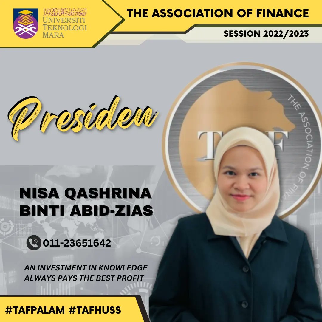 TAFPalam's tweet photo. Assalamualaikum W.B.T and Salam UiTM di Hatiku
.
INTRODUCING TO YOU ✨
.
Greetings from us, the new delegation of Majlis Tertinggi (MT) of The Associates of Finance Session 2022/2023.
.
#TAFpalam
#TAFhuss
#fbmawesome
#UiTMPuncak Alam
#UiTMdihatiku https://t.co/yJPQIY86hg