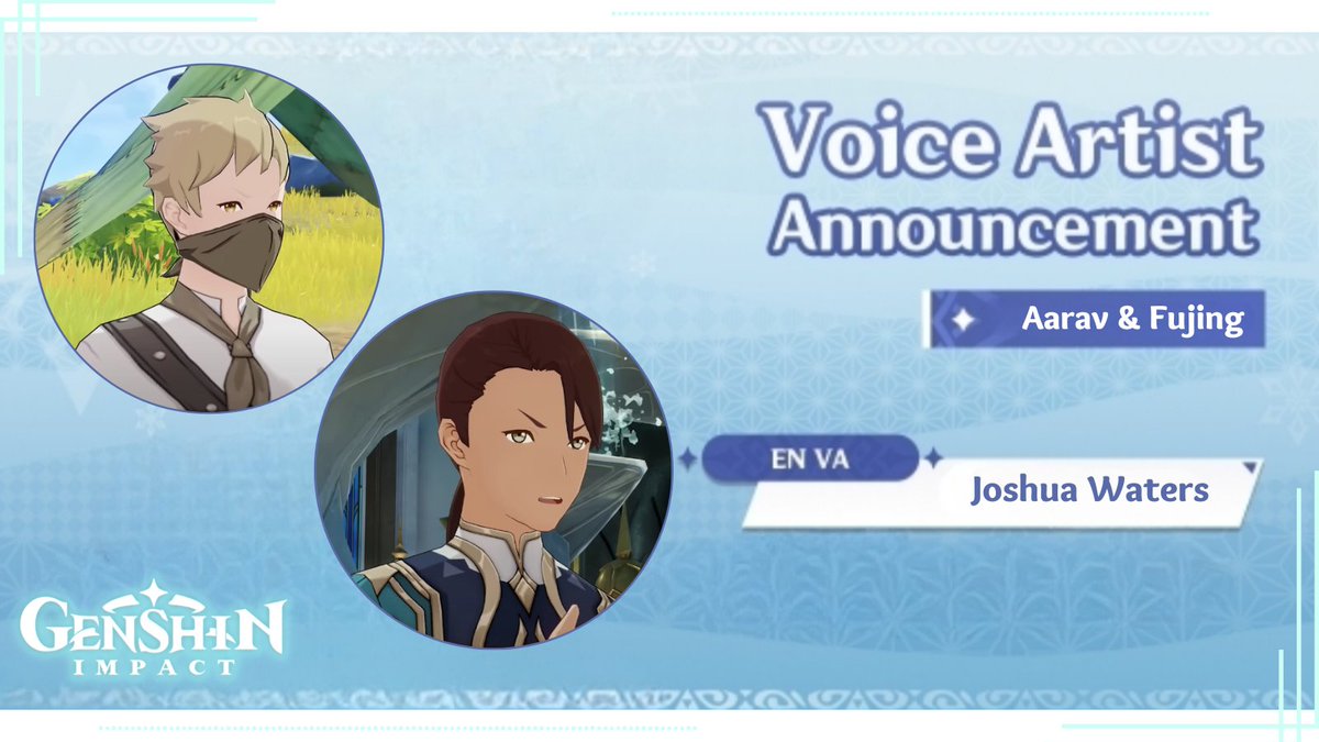 TunnelVa's tweet image. ✨ROLE ANNOUNCEMENT✨

I am SO incredibly happy to be a part of #GenshinImpact as Aarav &amp;amp; Fujing! Catch them in Alhaitham's story quest and the Lantern Rite Festival!

Its an honor to be in a game I have loved since launch, thank you @brookchalmersvo for your lovely direction ❤️
