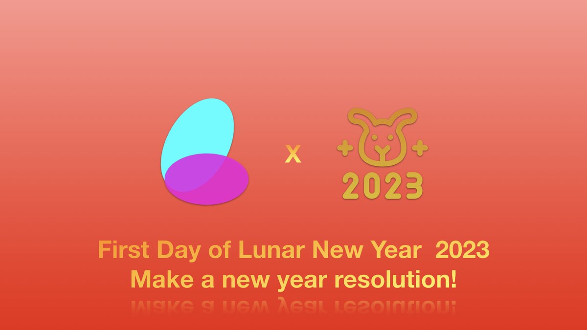 LinkAlive2022's tweet photo. New Year Resolution!!!
Today is the first day of 2023 based on Lunar calendar, which is another chance to make new year resolution! What is your new year resolution in 2023! Is that on web3 world? Share with us!
#NewYear #Resolution #newyearresolution2023 #crypto https://t.co/CGCXBqLsWQ