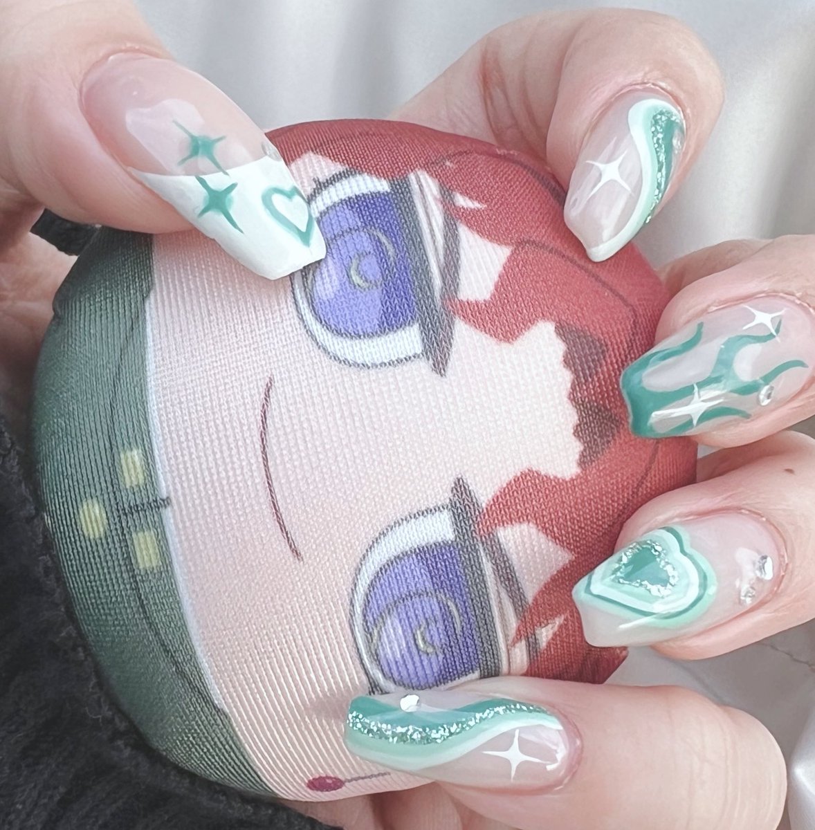 카쿄인네일💅💚✨️
花京院の概念ネイル💞💞💞