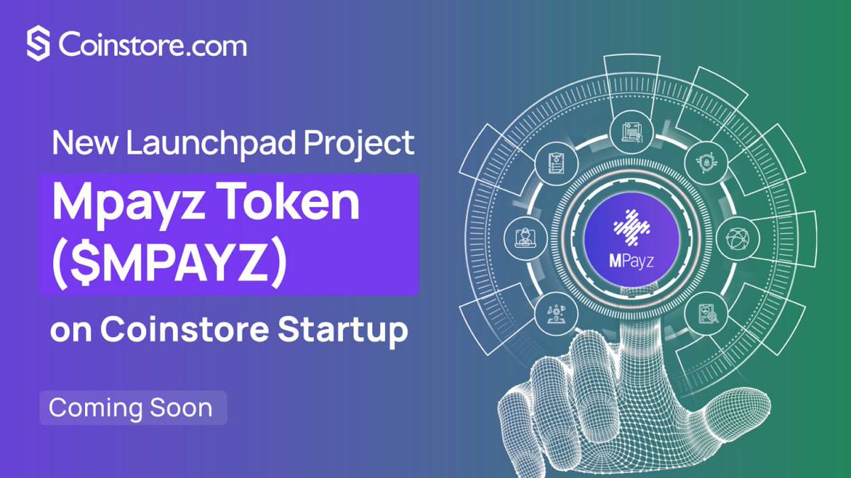 JohnPara20's tweet photo. Hello Everyone Coinstore IEO New Project: Coming Soon🚀

🥳Mpayz Token ($Mpayz) will be landing on Coinstore #Launchpad #Startup very soon

 💡Check out @MPayzToken social media to find out more!
Click the link below 👇
https://t.co/dTWvwdKfz2 https://t.co/49KSodV97i