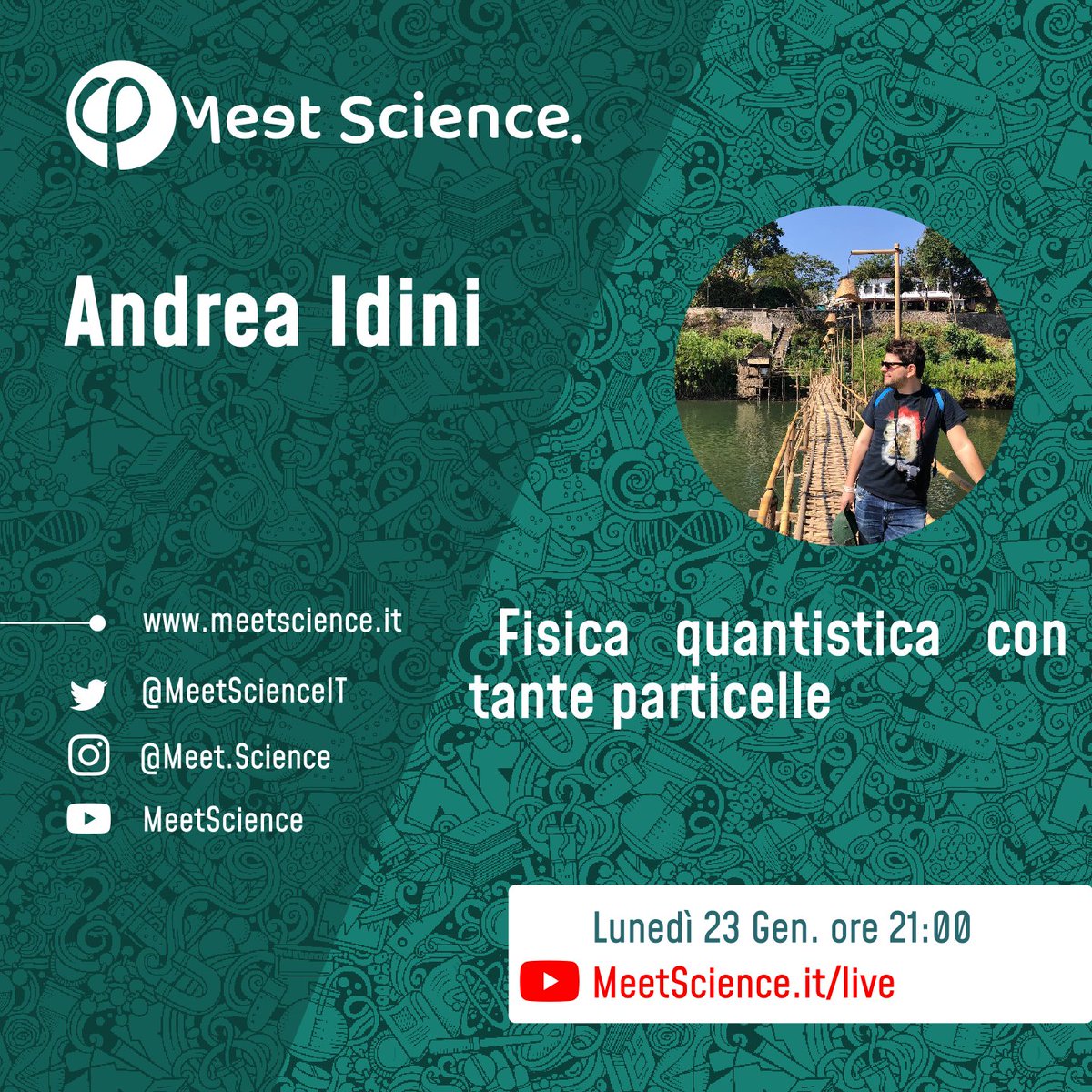 MeetScienceIT's tweet image. Abbiamo visto l&apos;introduzione alla #fisicaquantistica. Abbiamo visto molte delle applicazioni della fisica quantistica ai più svariati campi e casi.
Cerchiamo di colmare il salto introducendo la teoria della fisica quantistica che descrive tante #particelle che interagiscono.