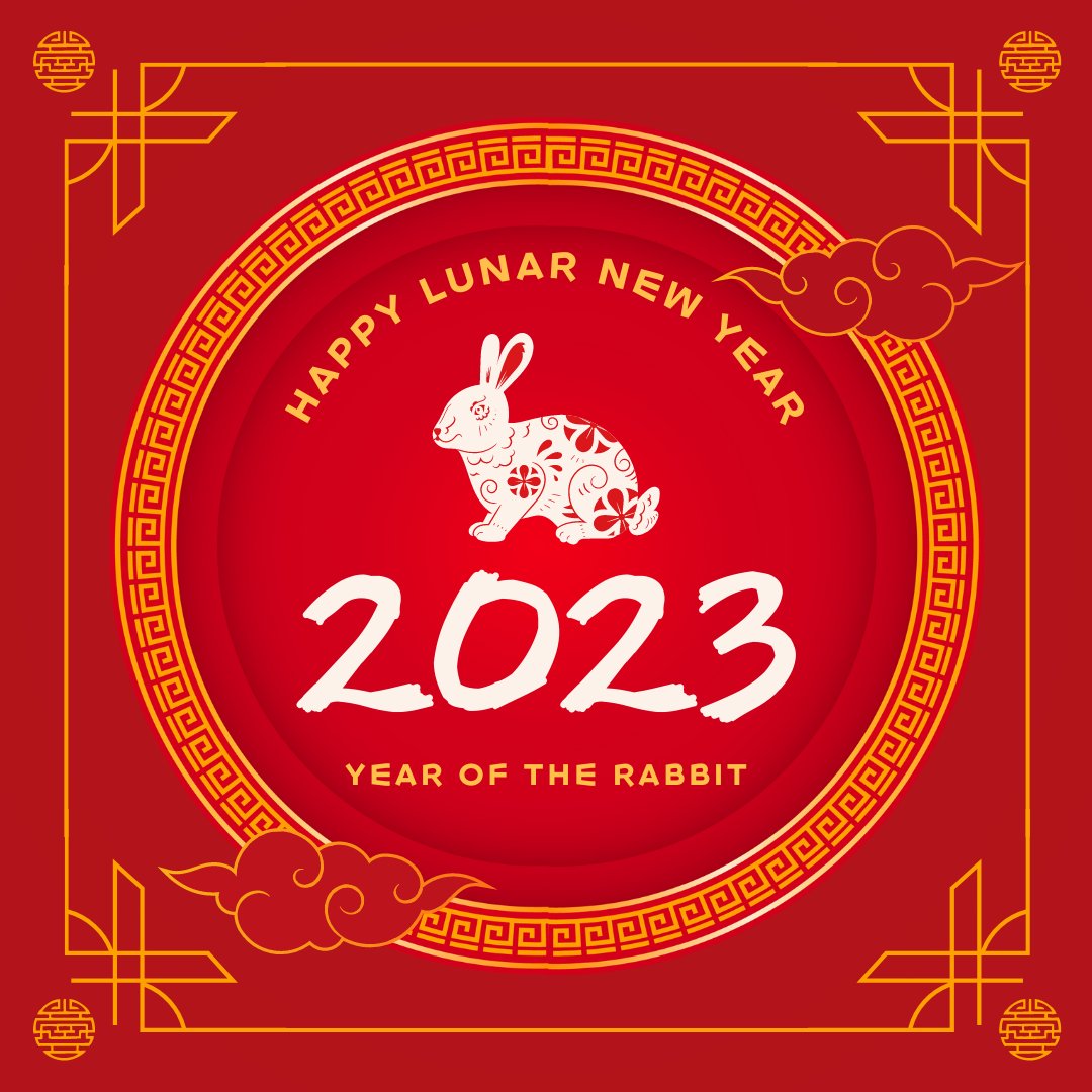 Wishing happiness, prosperity and longevity to all those celebrating Lunar New Year! Happy year of the rabbit! 🐇 --- Nous souhaitons le bonheur, la prospérité et la longévité à tous ceux qui célèbrent le Nouvel An lunaire ! Bonne année du lapin! 🐇