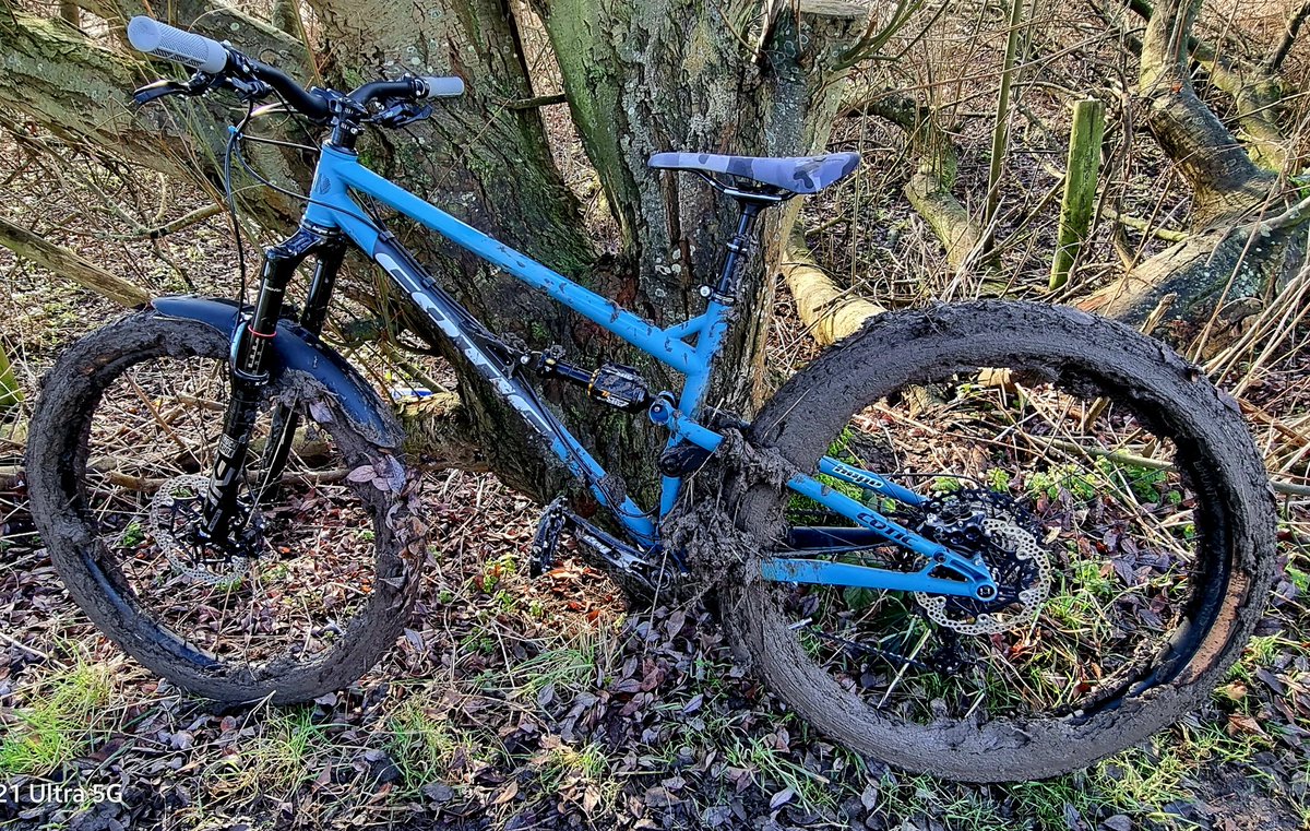 A tad sloppy out there today #MTB