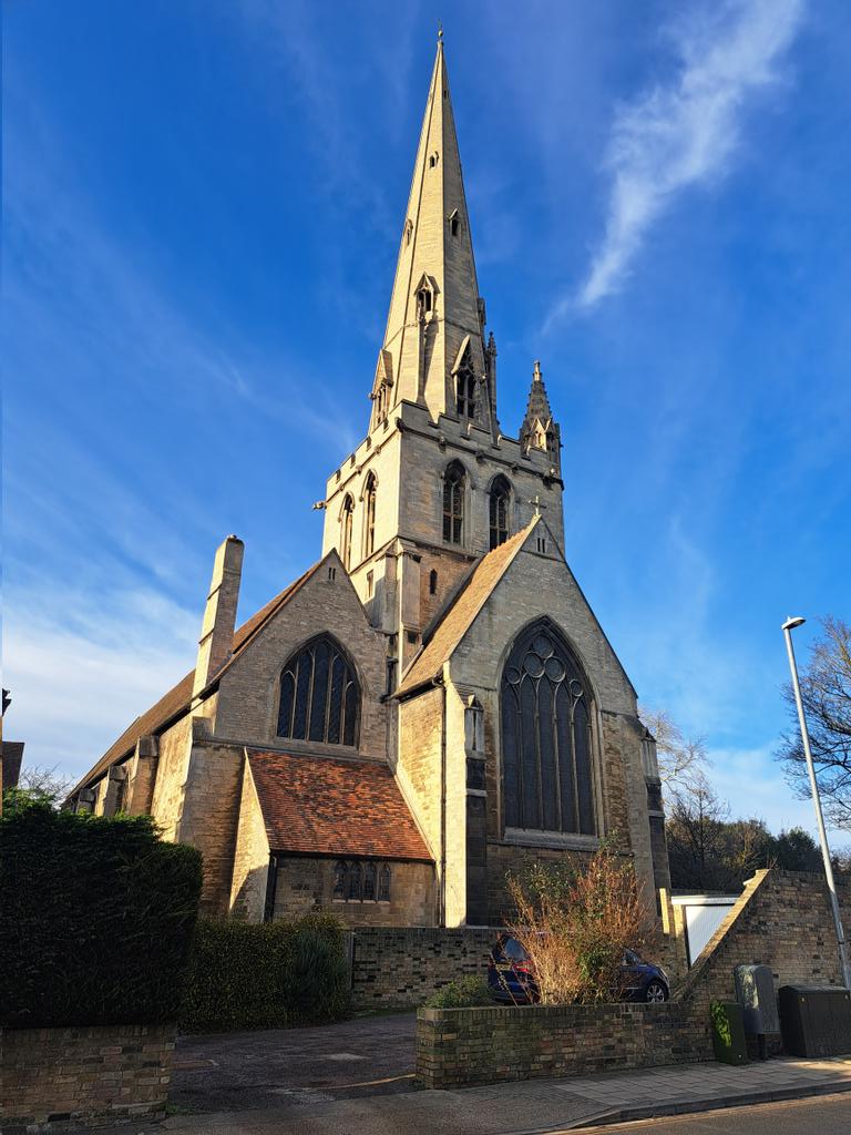ucylpay's tweet photo. Chapel Perilous at All Saints, Cambridge, today with the emphasis on minimalism. A tour de force! @Gletara https://t.co/vy0104YAjB