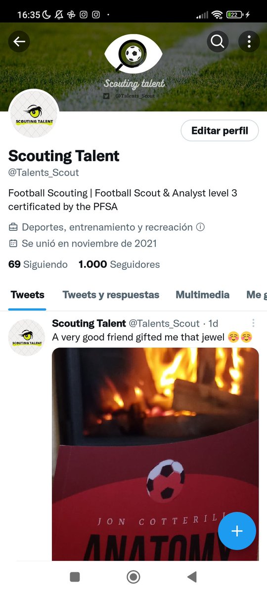 Today we reached our first thousand followers. Thank you all very much. I hope this is the first of many more 💪💪