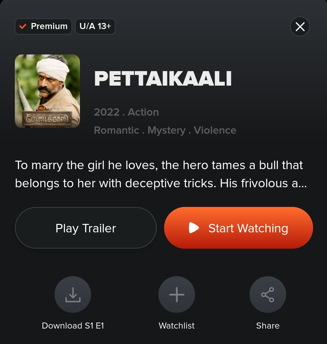 🎞️ - 'Pettaikaali'