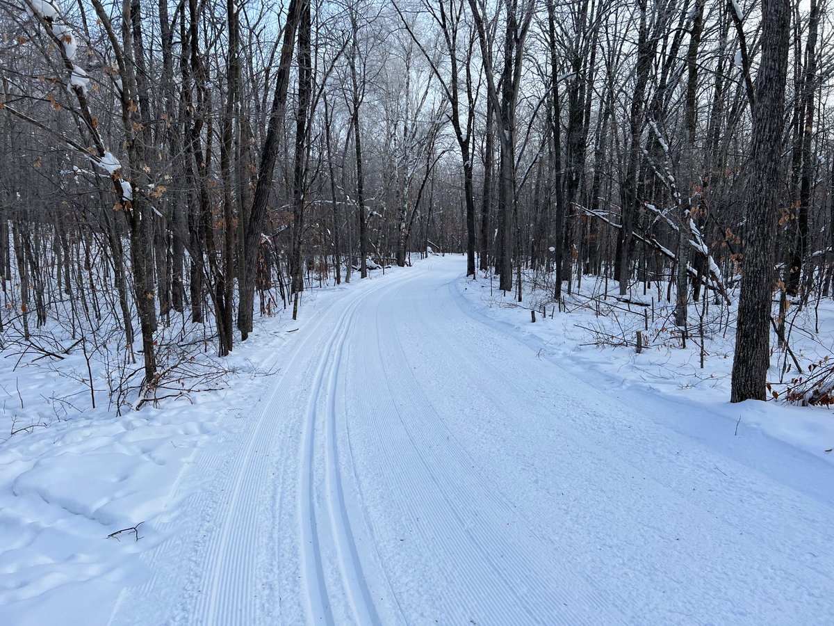 Red trail received a full renovation and new tracks set this morning. Should set up nice and be a perfect day on the trails. West side trails should be in pretty good condition and scheduled for a re-groom this evening.