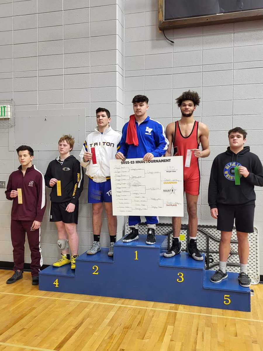 Congratulations to <a href="/LVAthletics/">LaVille Athletics</a> Paul DeWitt on winning the HNAC Championship in 195lb!
Nice work, Paul!