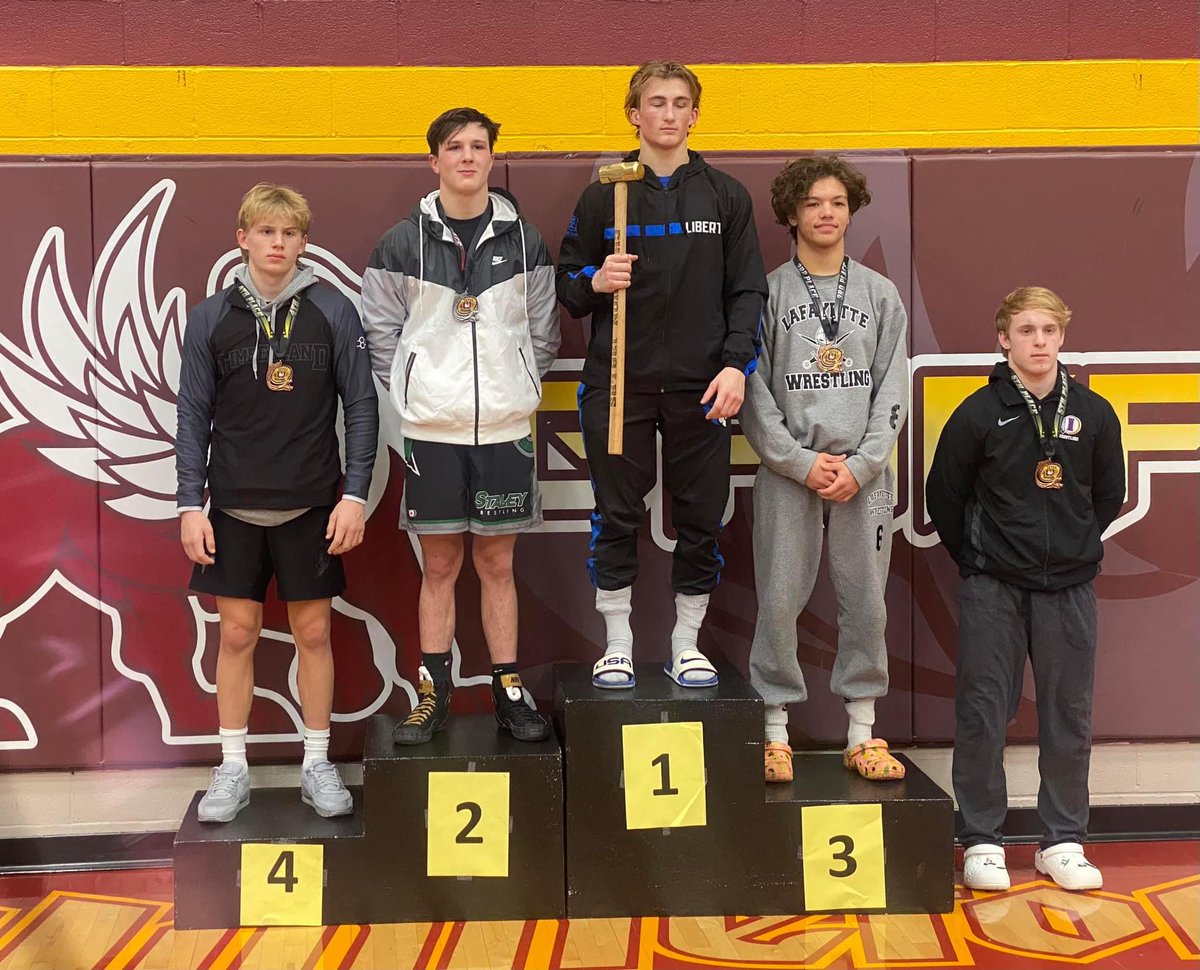 Ty finished 7-2 at Winnetonka this weekend.  He beat Class 4 #3 ranked kid 13-0 and pinned Class 4 #4 on his way to a 4th place finish.  Keep grinding Ty!
