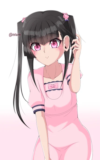 調めしの髪かき上げ調が可愛すぎたので描きました 