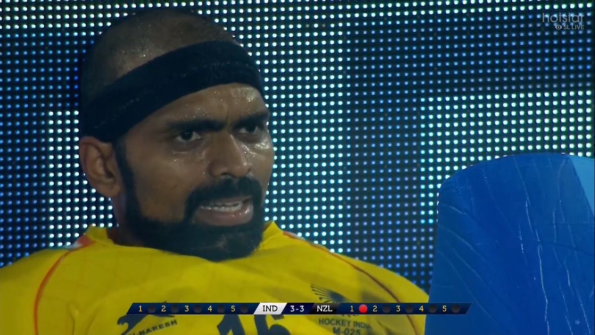 Srndr__SS's tweet photo. If this man doesn’t got injured may be the results will be different . 
PR Sreejesh …The man 🫡🫶🙌
@16Sreejesh @TheHockeyIndia 
#HockeyWorldCup2023
#HockeyHaiDilMera
#HockeyWorldCup https://t.co/Kg3HxDND19