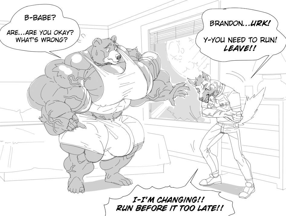 JakeWerePanther's tweet photo. The power of the moon!! Effective yes? Hehe >:3

Thought I’d give more beefy growth for you all!! Done by the absolutely incredible @stagor55!!
Always knows how to make my visions come to life!!
Enjoy the growth and muscles!!
Wolf is mine, the best is new character! https://t.co/AzwoIrSvT1