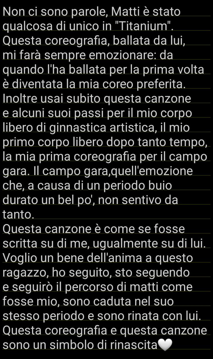 bevosuccoACE's tweet photo. Non sono di tante parole,ma questa volta mi sono impegnata.
Per la prima volta sono riuscita ad aprirmi un po', quello che ho scritto ha per me un grandissimo valore,se vi va leggetelo..🤍
#amici22 https://t.co/UEsBz5Pypp