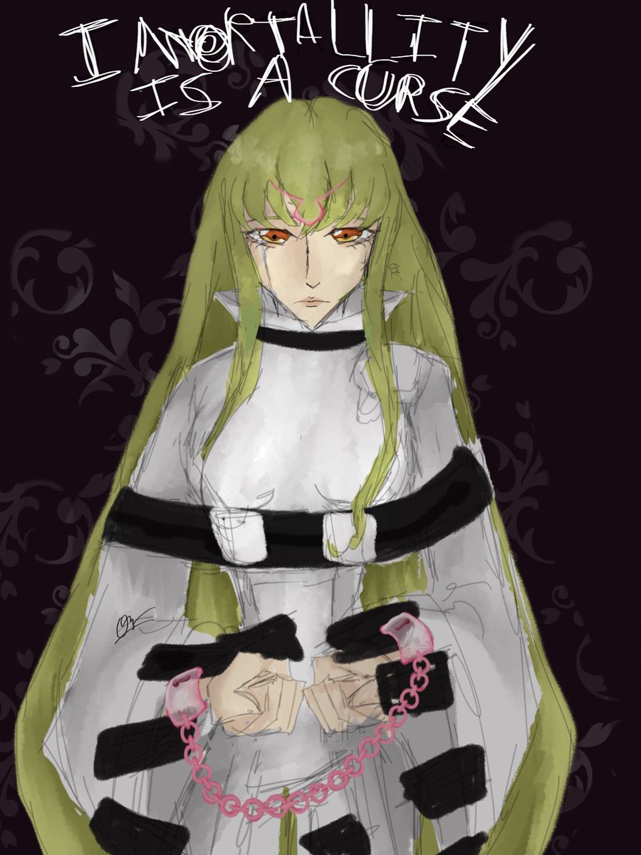 T_ISTEZZA's tweet image. C.C. 

#CODEGEASS #codegeass #codegeasscc #cc #2c #lelouch #kallen