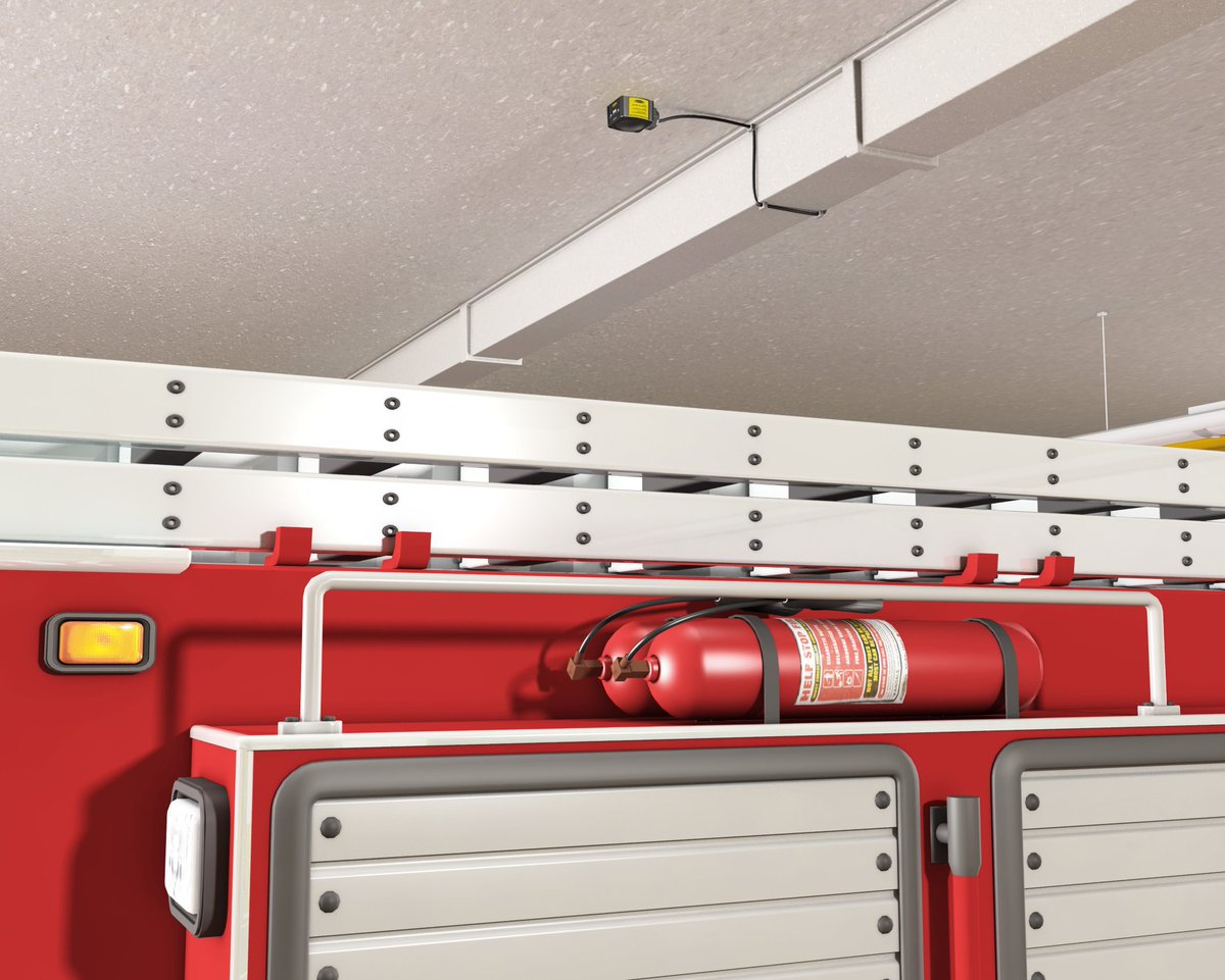 BannerSensors's tweet photo. A #fire department wanted to integrate #vehicle detection capabilities into their reporting systems to better document turnout times and improve asset management. Learn how #retroreflective radar sensors were used to provide critical vehicle detection: https://t.co/sEUdLc66hy https://t.co/dVBFx5bACJ