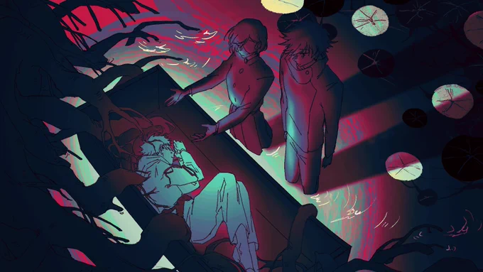 Process pics bc why not! I really did enjoy drawing this hehe 