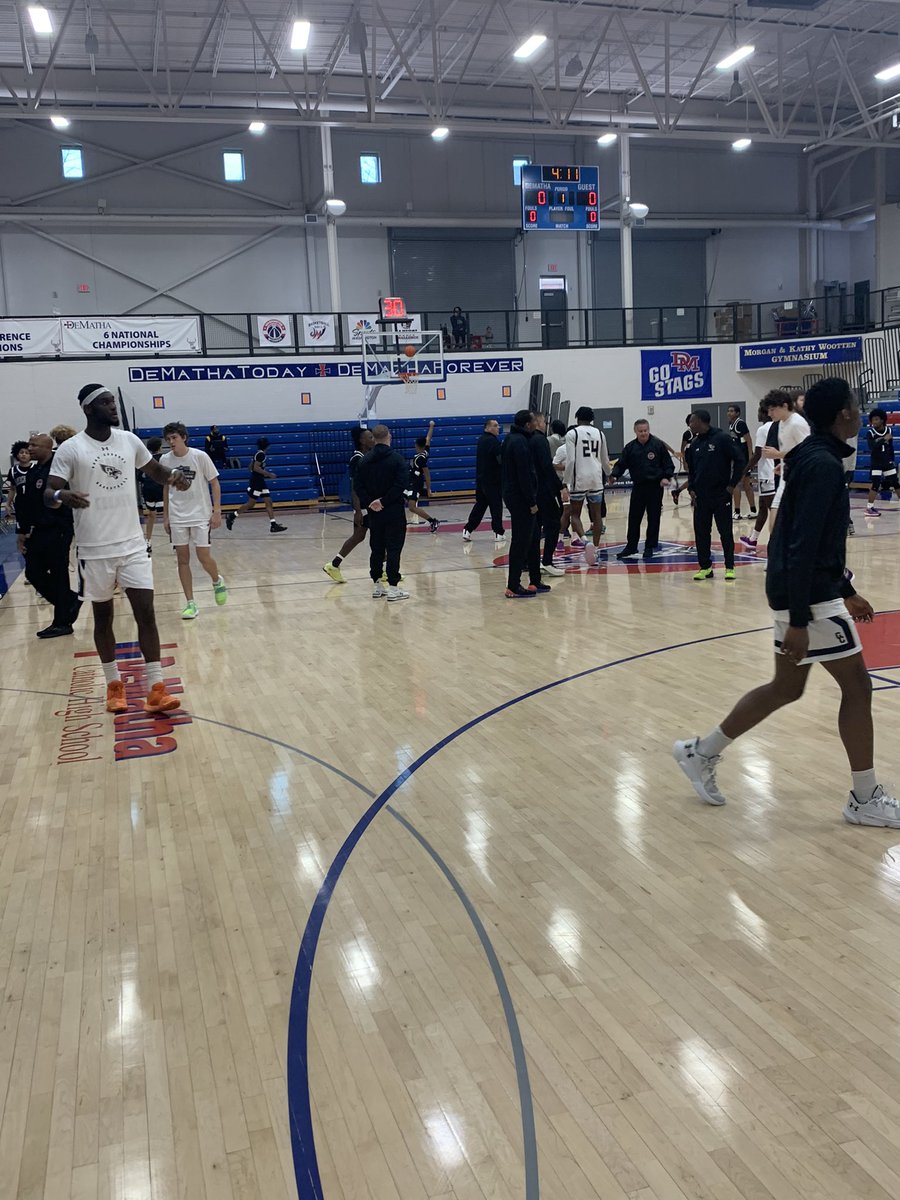 Next game should present some fireworks! Under-the-radar rivalry between Takoma Academy and Good Counsel! Good Counsel defeated them in a very chippy Xaverian Classic championship and this game has been circled ever since! Tip in a couple minutes!