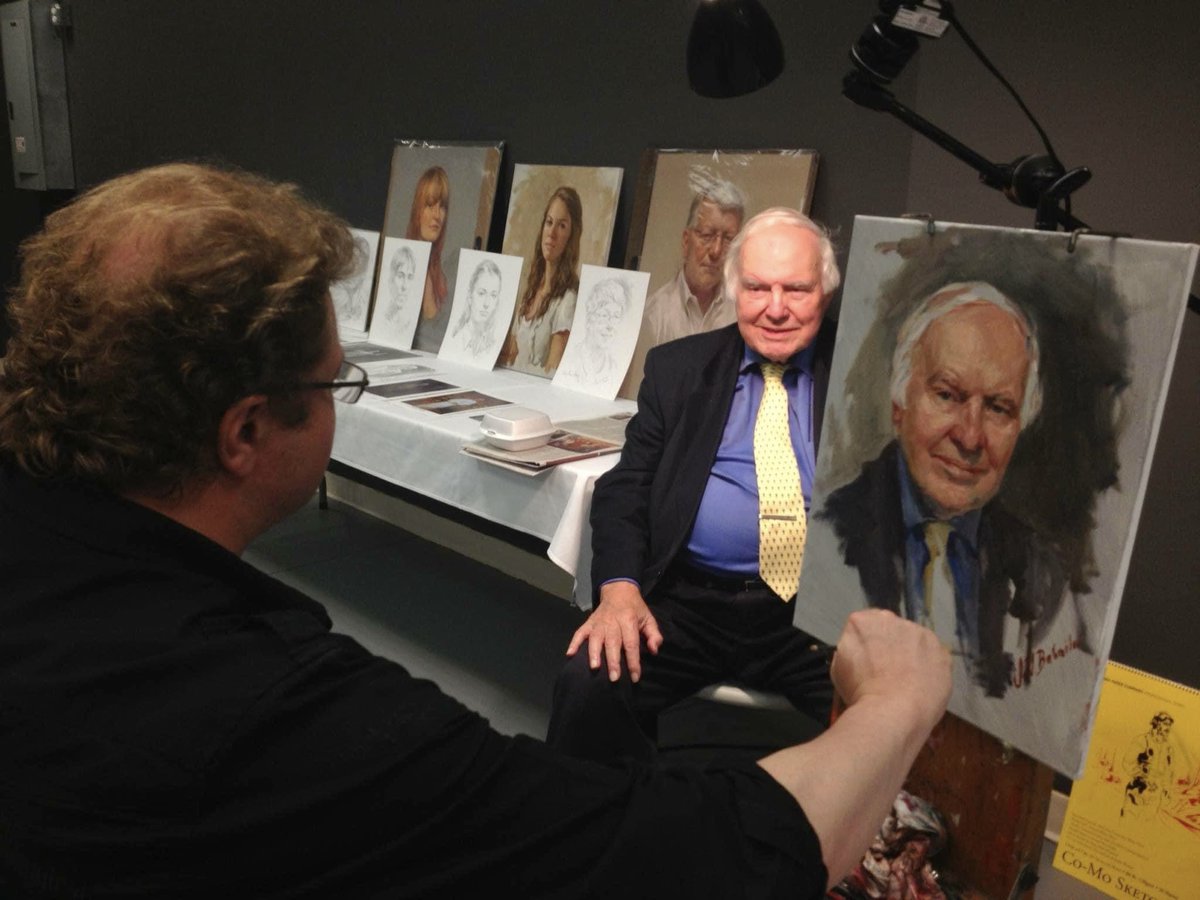IgorBabailov's tweet photo. Reminiscing the good times with my dear late friend, Amb. Michael Novak, world-renowned #theologian, #writer, #diplomat, @EIHonors and @TempletonPrize recipient.
Michael Novak (2-hr oil sketch from life, oil on canvas, 20 x 16 in).
Collection: @CatholicUniv 
#michaelnovak #artist https://t.co/SFhqakG6Sn