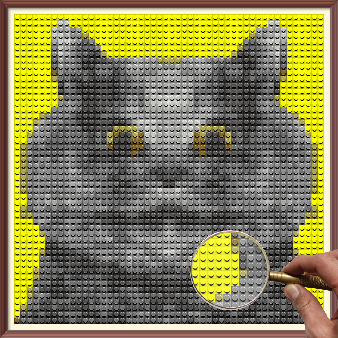 Today is National Answer Your Cat’s Questions Day 🐱
2500 Pieces, 8 Colors Mosaic Cat Portrait
#Cats #Rabbits #Pets #CatsofTwittter #PetDoor #PetFlap #Dogs #catquestions #CatsOnTwitter @opensea
 #NFTCommunity #Nft #Art #NFTArts #MosaicPortrait #portraitart #Trending #NFTs