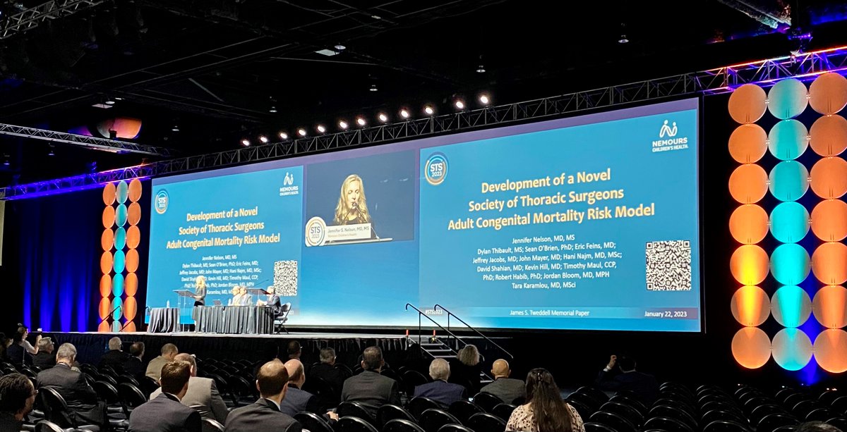 The Annals of Thoracic Surgery (@annalsthorsurg) on Twitter photo #LIVE at #STS2023 Development of a Novel Society of Thoracic Surgeons Adult Congenital Mortality Risk Model. The Inaugural James S. Tweddell Memorial Paper for Congenital Cardiac Surgery from <a href="/jsolmsnelson/">Jennifer Nelson</a>, <a href="/karamlou/">Tara Karamlou</a> et al: doi.org/10.1016/j.atho… <a href="/JordanBloomMD/">Jordan Bloom</a> <a href="/JeffJacobs215/">Jeff Jacobs</a> #LIVE at #STS2023 Development of a Novel Society of Thoracic Surgeons Adult Congenital Mortality Risk Model. The Inaugural James S. Tweddell Memorial Paper for Congenital Cardiac Surgery from <a href="/jsolmsnelson/">Jennifer Nelson</a>, <a href="/karamlou/">Tara Karamlou</a> et al: doi.org/10.1016/j.atho… <a href="/JordanBloomMD/">Jordan Bloom</a> <a href="/JeffJacobs215/">Jeff Jacobs</a>