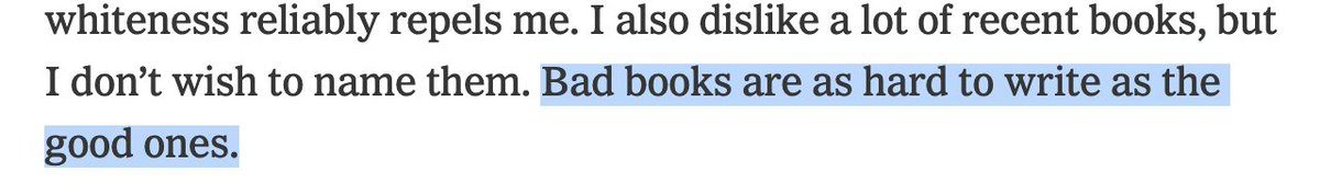 Inexplicably, irrevocably moved by this @SashaHemon quote in the Times Book Review. Isn't this the truth? Every book is a sincere offering from writer to reader