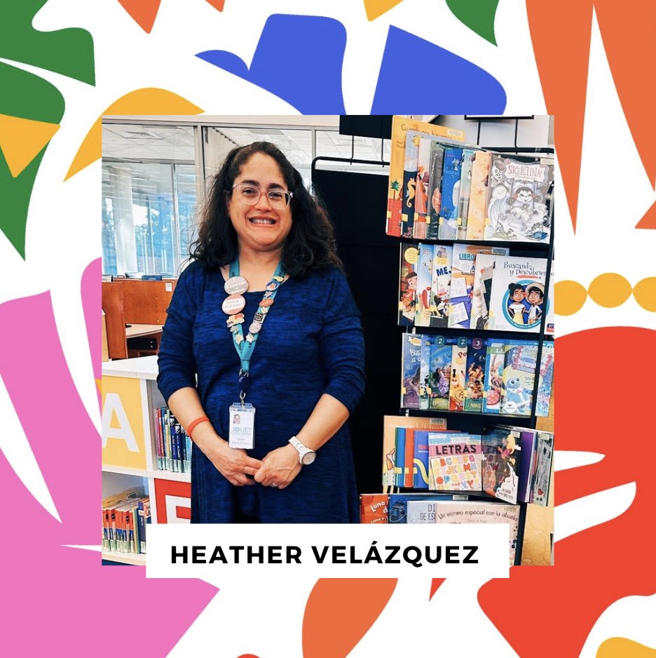 Today we ✨SPOTLIGHT✨ Heather Velázquez of @JolietLibrary 📚 She works with #orgullo and #passion for the young #librarypatrons in her community. Her latest project— revamping the #Spanish collection in youth services. Drop her an aplauso 👏🏽 in the comments below!