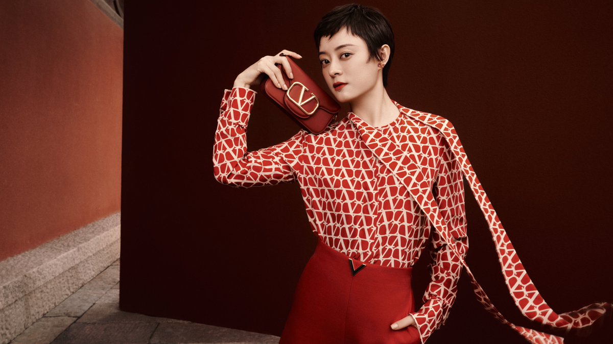 The Rosso hue is exquisitely interpreted for the upcoming Chinese New Year. In honor of the Year of the Rabbit, the Maison reveals the exclusive #ValentinoRossoToileIconographe, photographed on Brand Ambassador #SunLi  #ValentinoGaravaniRossoToileIconographe