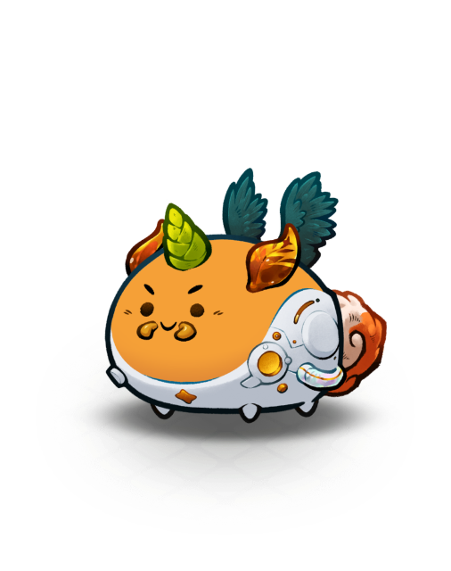 Picked up a Mystic axie this AM:

• 1 of 47 Last Leaf Mystic parts
• 1 of 1376 Mystic Axies
• Liked the gilded leaf on the orange body color

app.axieinfinity.com/marketplace/ax…