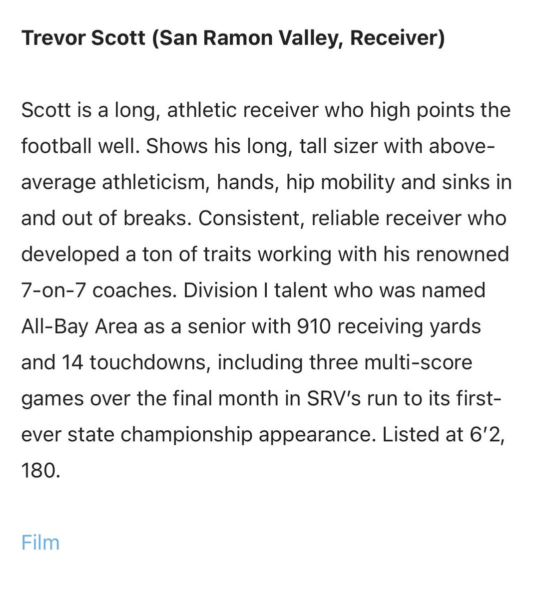 Thanks to <a href="/westcoastpreps_/">West Coast Preps</a>  for the write up instagram.com/p/CnpaqK6vjAC/… <a href="/KTPrepElite/">KT Prep</a> <a href="/jak_rtz/">Julian</a> <a href="/CoachDev_KTPrep/">Devin Nonies</a> <a href="/FootballSrv/">SRV FOOTBALL</a> <a href="/Coach_CoryWhite/">Cory White</a> <a href="/CoachJackCP/">Asa Jackson</a> <a href="/2mattmiller/">Matt Miller</a>