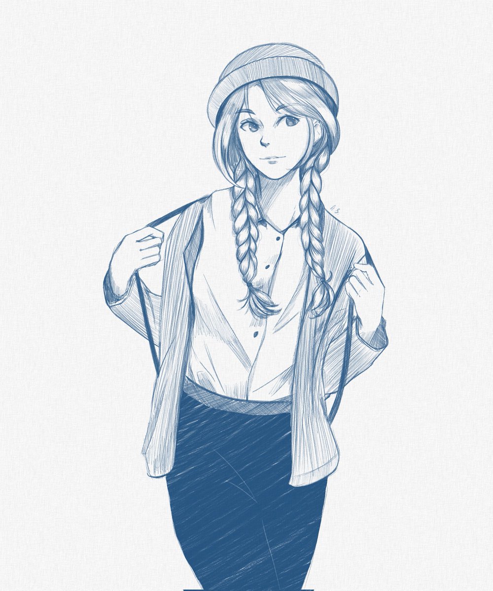 AwkwardSenpai96's tweet photo. #animegirl #sketch #digitalart #characterdesign #conceptart #digitaldrawing #manga #study https://t.co/PuOF0nTMEf