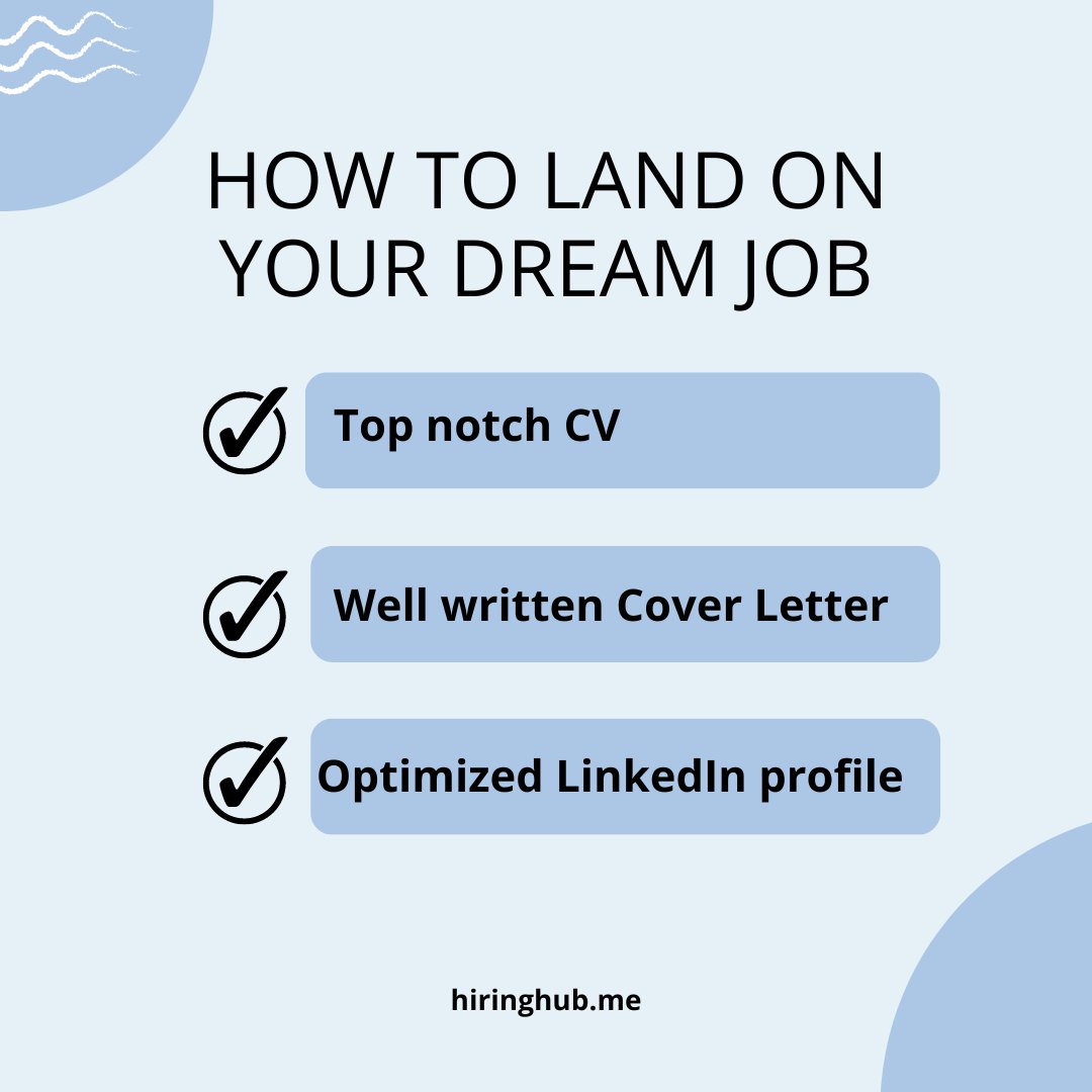 Crafting a compelling resume is a critical component of your job search. This is your marketing tool and your chance to create a good first impression!

We are ready to help you land your dream job - Contact us now!

#cvwiritingservices #recruitmentservices #coverletterwriting