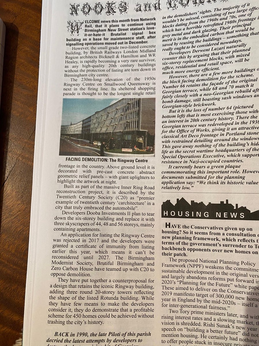 The Ringway Centre campaign has found its way as far as Private Eye.
We await a date for the Planning Committee meeting. We are hoping that as many as possible of you will come too.
