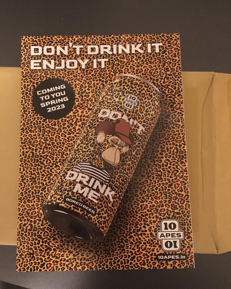 NFD_Dragon's tweet photo. Bored Apes…👍
Sewer Pass…👍
Bored Coffee…👍
Bored Jerky…👍
This stuff is nice, but bored beer🏆when come, is nicer 😂🏆 @nullinger https://t.co/Ixz9E1u8Fp
