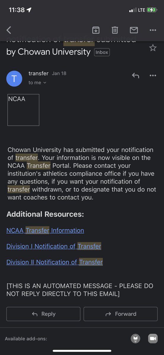 Jerry_Newmy41's tweet photo. I would like to announce I will be putting my name in the transfer portal as a redshirt freshman I would like to thank Chowan for giving me an opportunity at the next level but now I feel like it’s time to move on. https://t.co/4afwaITUYO