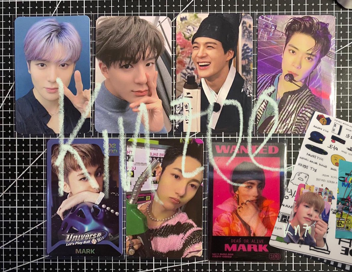wts | want to sale | jual

• jaehyun tayo &amp; ar smcu 
• jeno puff hanbok &amp; tihol tds
• renjun glitch 
• mark lenti glitch 
• jaemin tattoo sticker glitchmode

price offer aja yaa also ini bisa full shopee gratong okehhhh 🐮