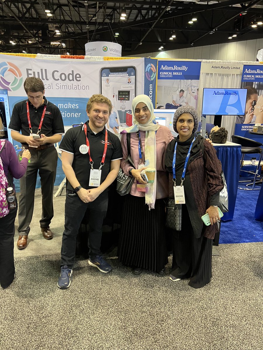 Full Code Medical Simulation (@fullcodemedical) on Twitter photo Had a great time meeting the <a href="/BWH_STRATUS/">STRATUS Center for Medical Simulation</a> team today at #IMSH2023. Thanks for stopping by our booth! #medsim #simcenter #medicaleducation #virtualsimulation #simlab #medicalsimulation Had a great time meeting the <a href="/BWH_STRATUS/">STRATUS Center for Medical Simulation</a> team today at #IMSH2023. Thanks for stopping by our booth! #medsim #simcenter #medicaleducation #virtualsimulation #simlab #medicalsimulation