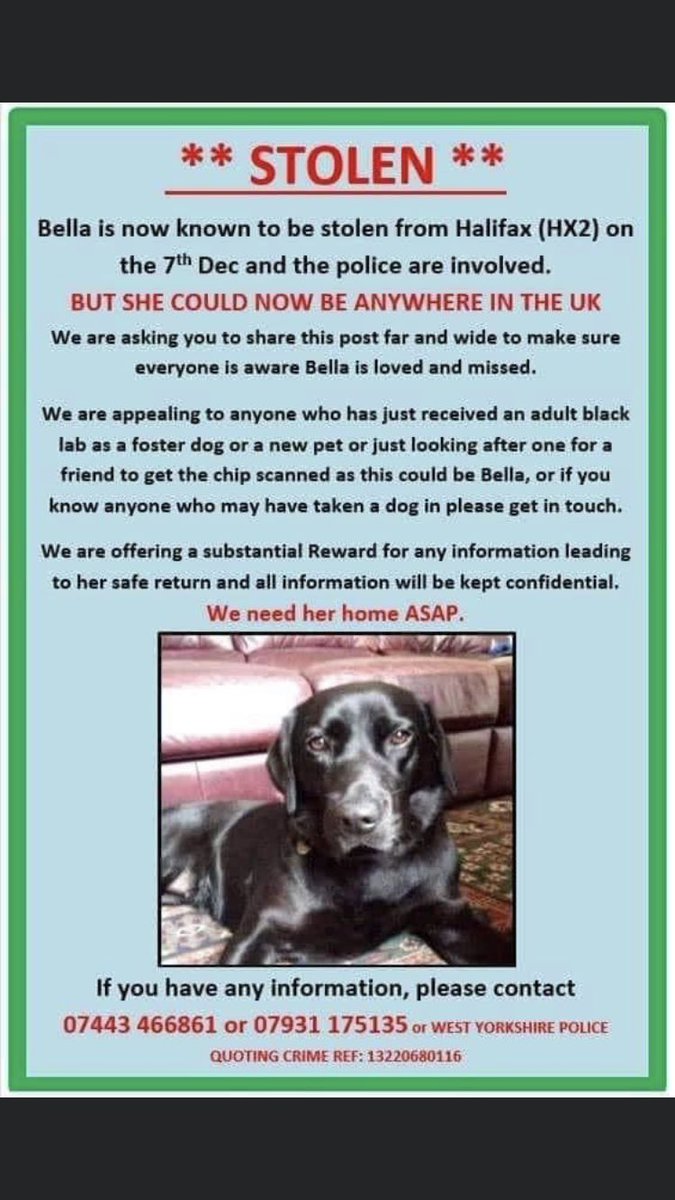 clares14764190's tweet image. Please share - stolen