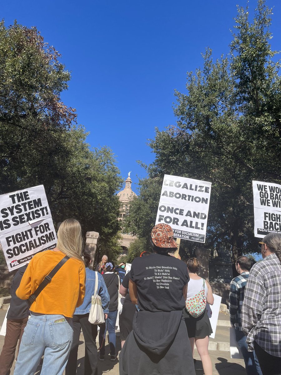 ATXProgressive's tweet photo. Today is the 50th Anniversary of Roe v. Wade, so to mourn the rights lost and work to demand reproductive rights for all, we joined the ATX Brown Berets to march on the capitol

If you are looking for ways to get more involved please reach out! There’s always work to be done https://t.co/1lTah9aWNR