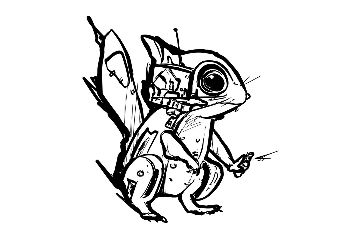 vandali01's tweet photo. Time for a #robotsquirrel #graffsquirrel 3.0 😅🤣
.
.
.
 #drawing #sketch #idea #series #procreate #nft #graffitisquirrel #graffiti #graffitilondon #nftartist https://t.co/srdrpmKdgh