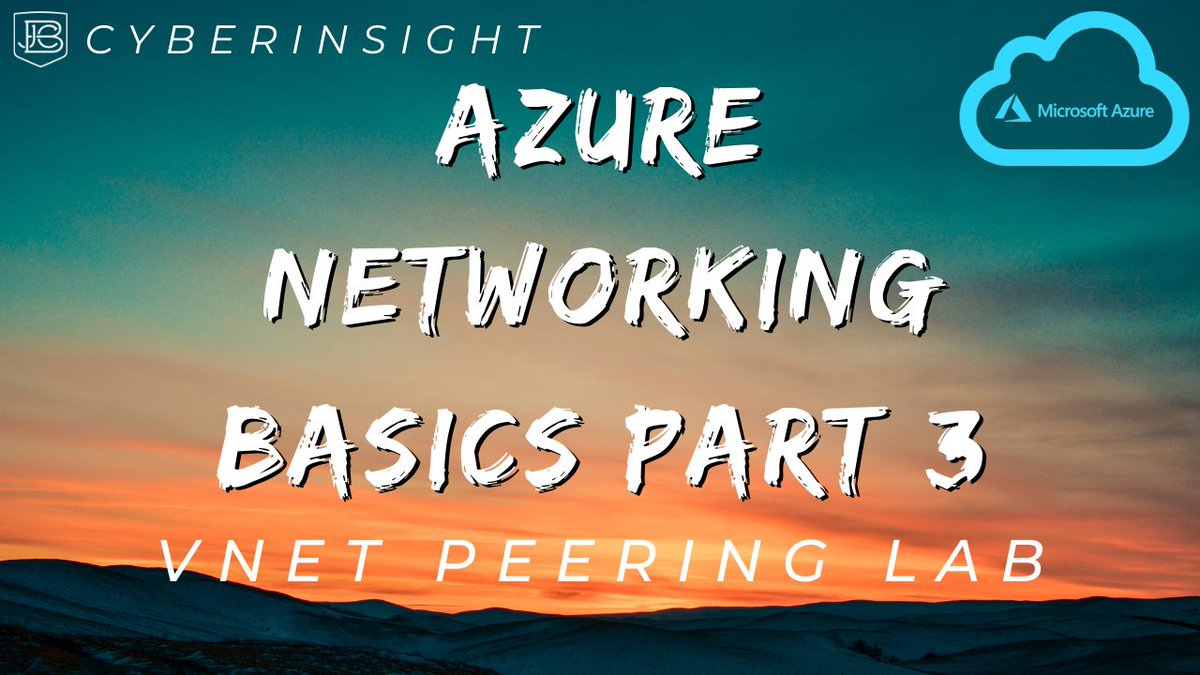 JBizzle703's tweet image. If you&apos;ve been following my Azure Networking Basics series, we&apos;ve talked about VNets, and today I&apos;m dropping a new lab walkthrough on how to connect them together with Azure VNet Peering! Come study with me🤝

youtu.be/RaKzFri7-xg

#Azure #Cloudlabs #cloudnetworking
