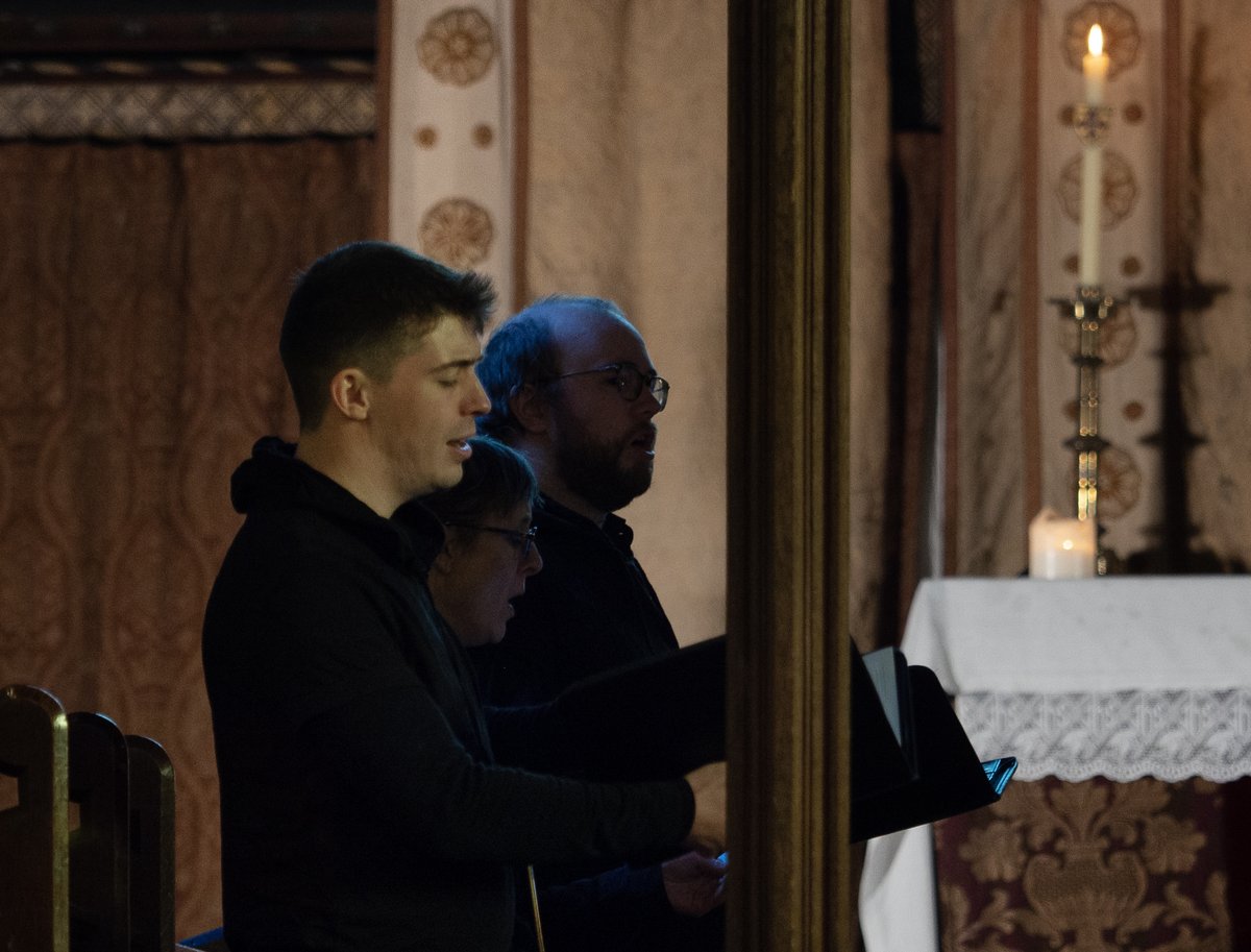 AllSaintsJL's tweet photo. The haunting, ethereal sounds of @PerilousChapel directed by countertenor @Gletara brought the audience to a standing ovation yesterday. They were treated to an uninterrupted hour of the 'Holy Minimalist' composers with John Tavener at the fore. The performance was exemplary. https://t.co/q136M2NDmq