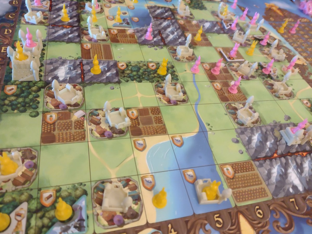 GameOnNorth's tweet photo. We all know how fast rabbits can multiply 🐇Unleash adorable chaos in Bunny Kingdom as you occupy territories &amp; complete secret missions for 🥕. Hop along to our next free games night @LaurelsWhitley 29 Jan 6-10pm. Link in bio, unless the bunnies have nibbled it.
#boardgames https://t.co/XD8vnGgtJv